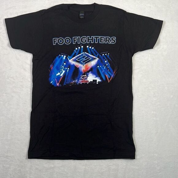 Foo Fighters Concrete and Gold 2018 World Tour Concert Black T‎ Shirt Men XS - Picture 1 of 6